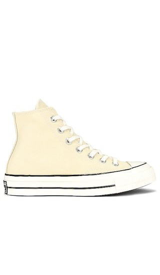 Chuck 70 No Waste Canvas Sneaker in Lemon Drop, Egret, & Black | Revolve Clothing (Global)