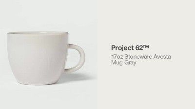 17oz Stoneware Avesta Mug Gray - Project 62™ | Target