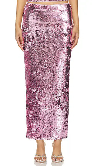 x Bridget Lilium Skirt in Pink | Revolve Clothing (Global)