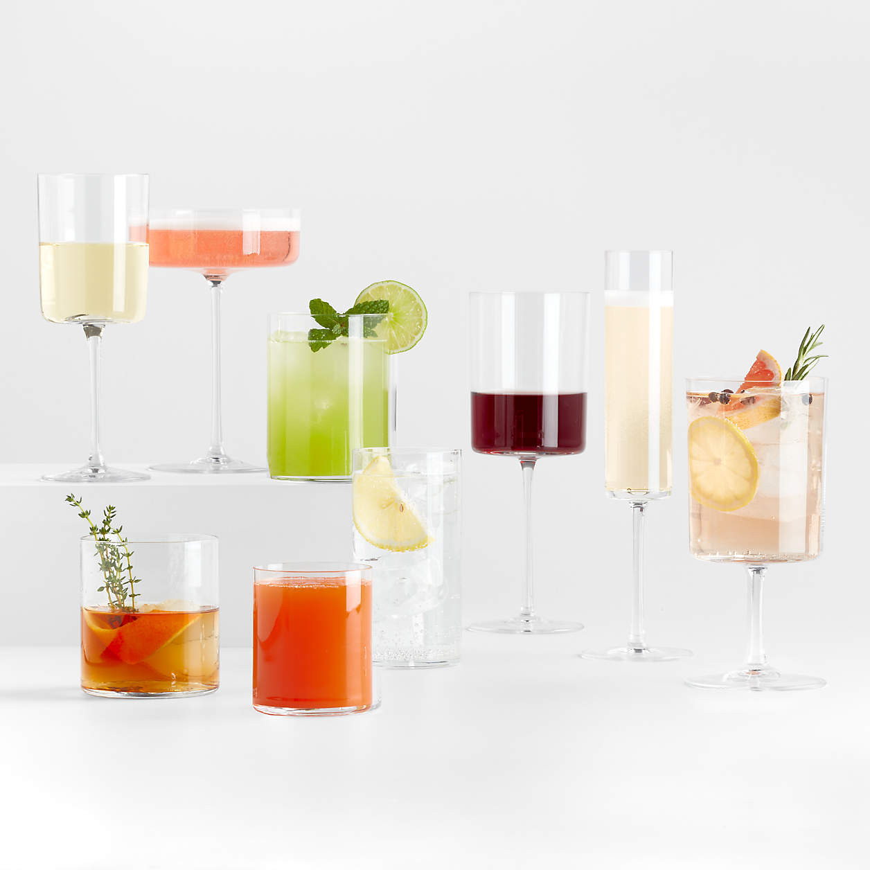 Edge 13-Oz. Tall Glass + Reviews | Crate & Barrel | Crate & Barrel