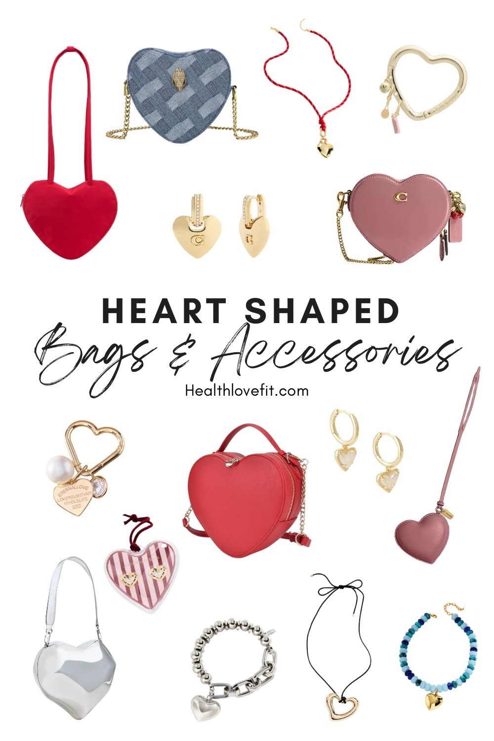 You can’t really go wrong with heart shaped accessories and purses for February and Valentine’s Day! It’s fun to add a little whimsy into our outfits. 

My fave picks are the baggu purse (top left, it also comes in blue and black), lululemon key ring/ bag charm (top right), and the Coach leather heart bag charm. I mean I love all the jewelry I picked out also. Bc they’re low-key not very valentinesy, and can be worn on the regular too. 

Tags: Valentine’s Day outfit, Valentine’s Day purse, Valentine’s Day jewelry, heart shaped purses, heart necklaces, heart bracelets, heart earrings, heart bag charms

#LTKValentine #LTKSeasonal #LTKselfcare