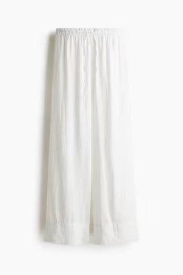 Wide-Leg Linen-Blend Pants | H&M (US + CA)