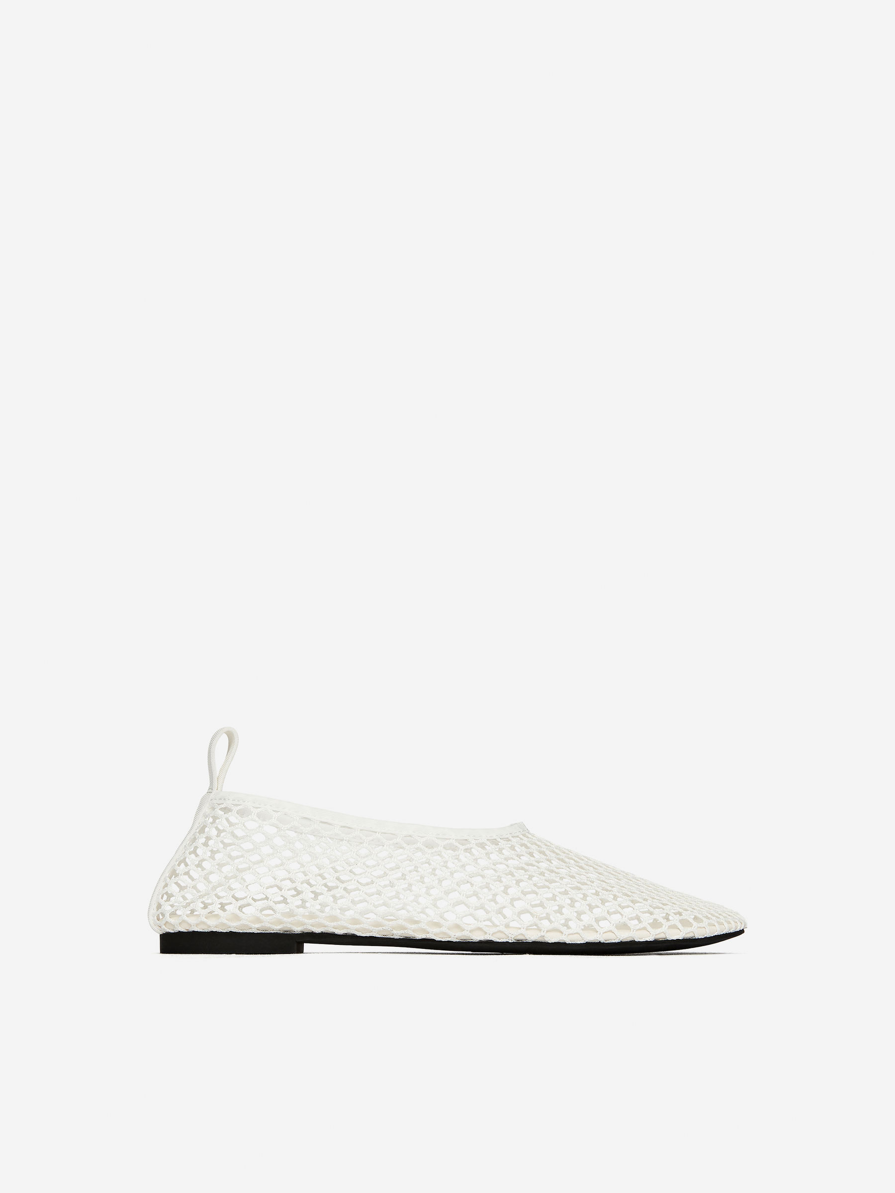 Fishnet Ballet Flat – White – Women – ARKET GB | Arket UK