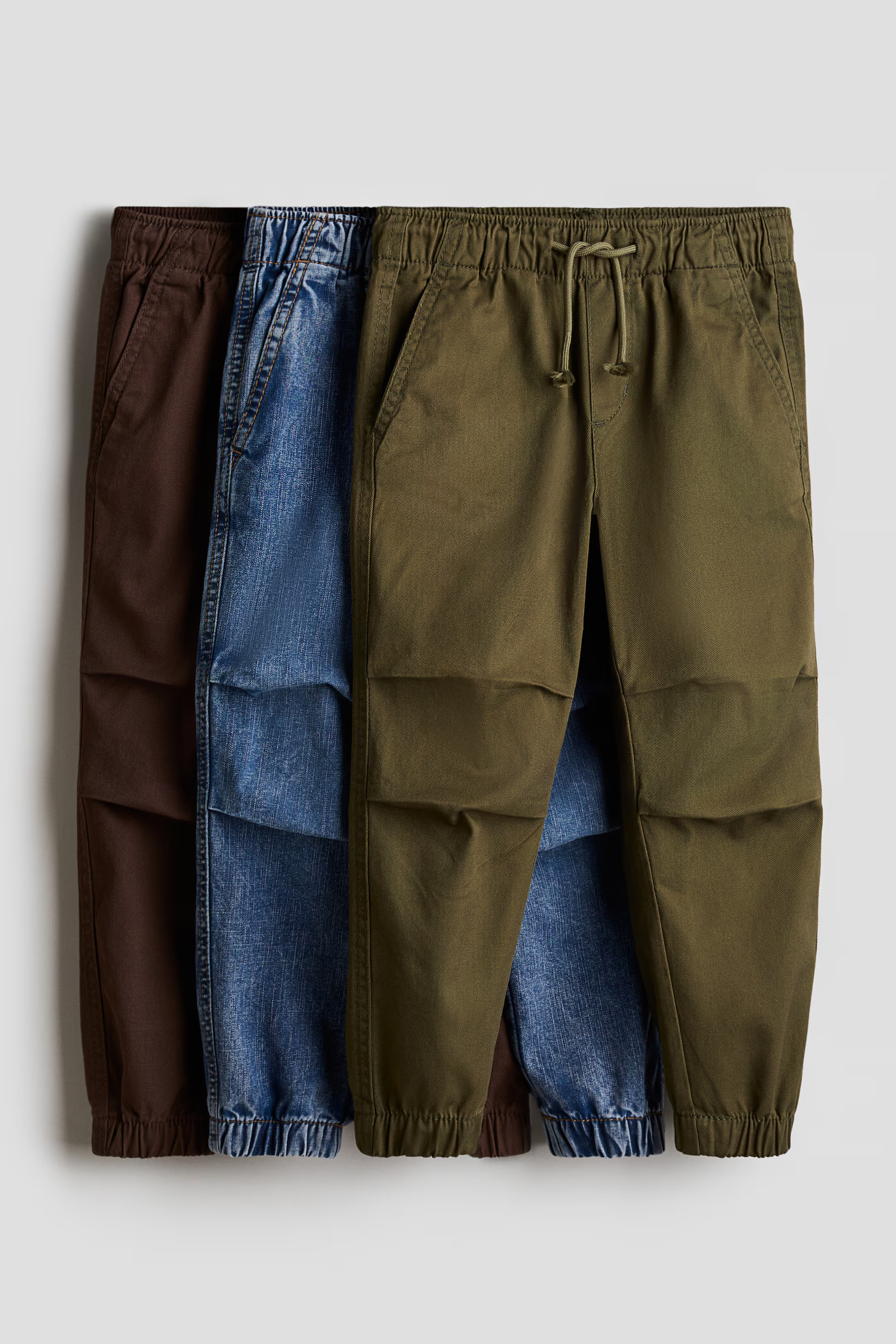 3-pack Cotton Joggers | H&M (US + CA)