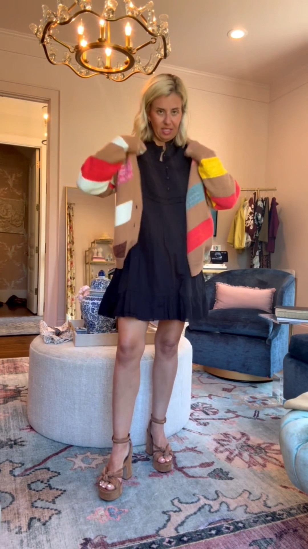 Leave it to Cleobella to give us the perfect LBD!! 

Dress - small
Cardigan - xs
Heels - 8 tts 

*code CBMIX15 at Cleobella