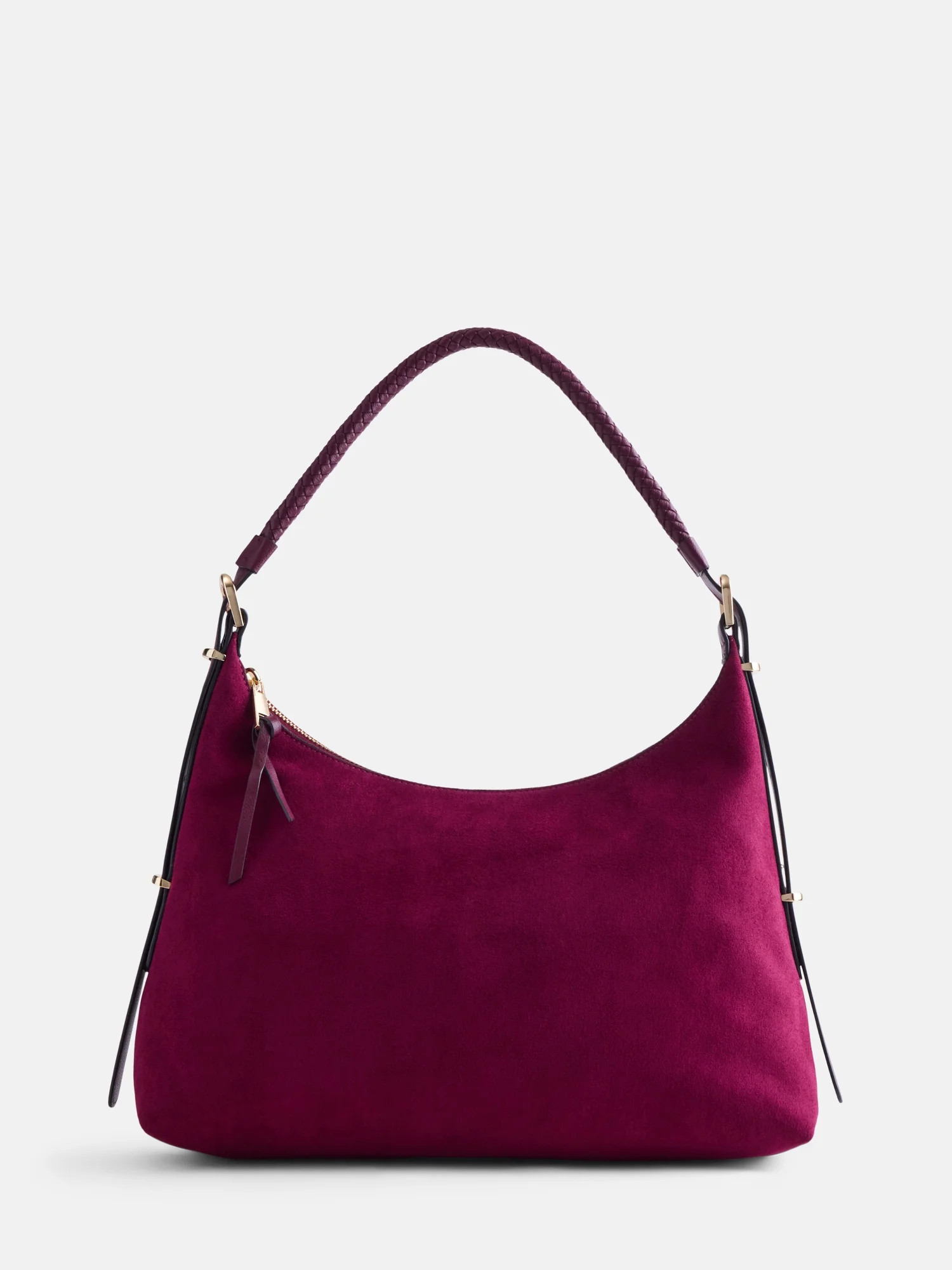 Scenario Women's Top Zipper Shoulder Bag, Burgundy | Walmart (US)
