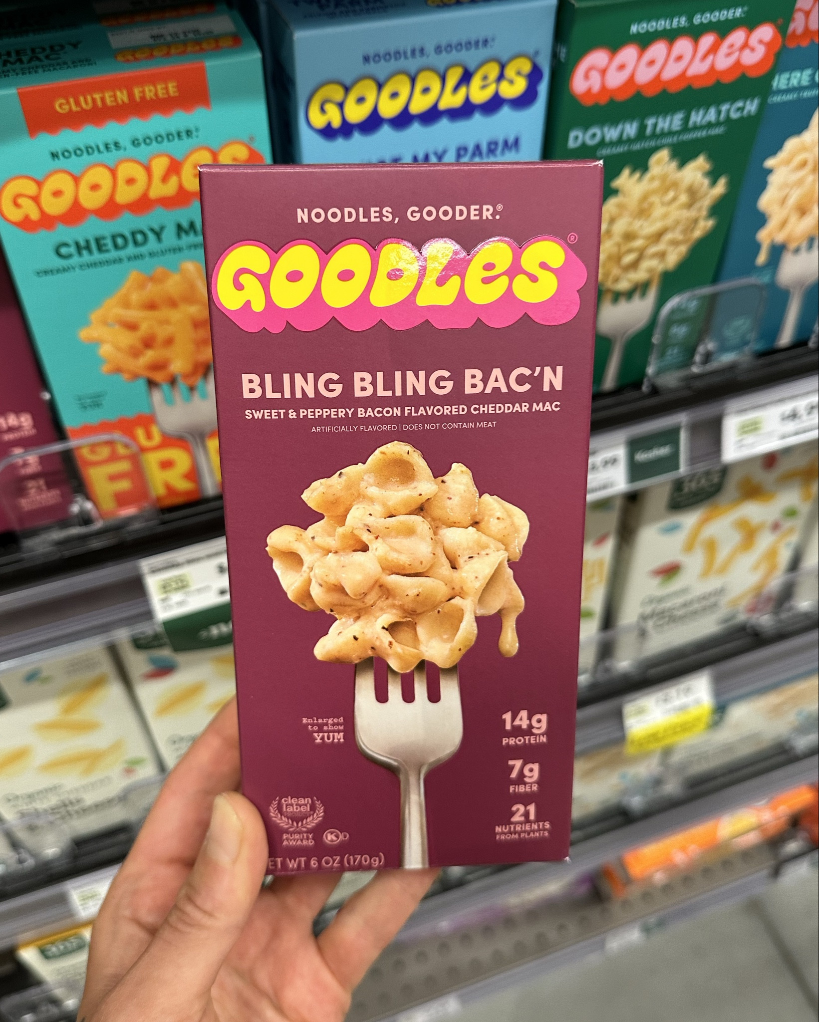 ‼️NEW‼️ #goodles varieties spotted on shelves📍

which box are you grabbing first ↓

🥓 bling bling bac’n
🔥 smokey dokey
🧀 gluten-free cheddy mac
🌱 vegan is believin’

#LTKFamily #LTKHome #LTKFindsUnder50