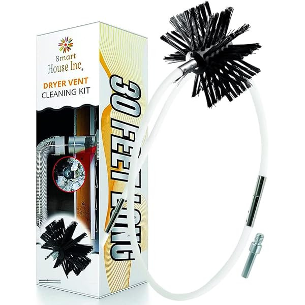 Dryer Vent Cleaner Kit -(20-Feet) Innovative Lint Remover Reusable Strong Nylon| Flexible Lint Brush | Amazon (US)