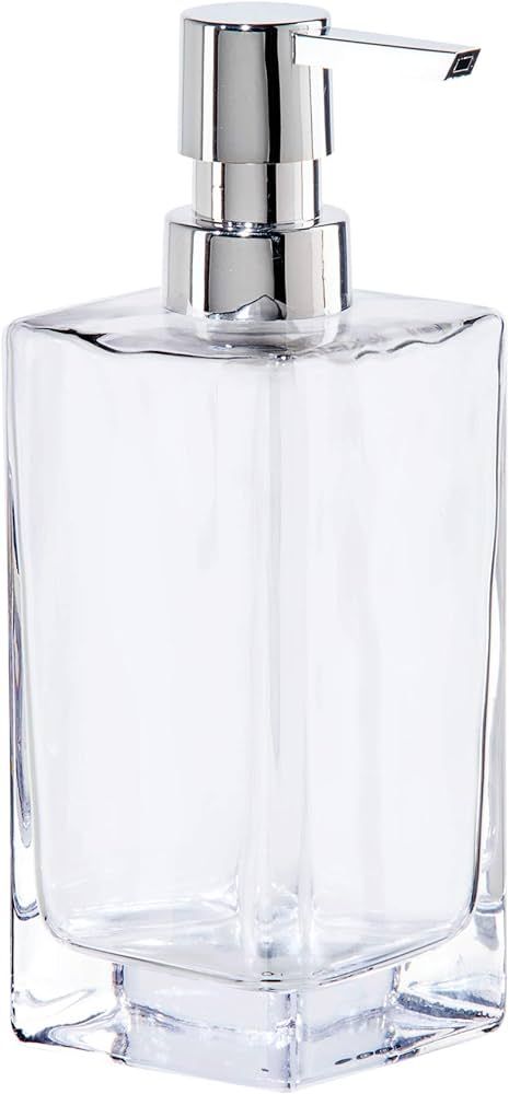 OGGI Square Glass Soap Dispenser - 13oz, Heavy Glass, Rustproof Pump - Ideal Hand Soap Dispenser,... | Amazon (US)