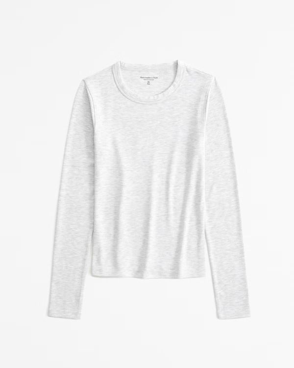 Long-Sleeve Cozy Lounge Knit Top | Abercrombie & Fitch (US)