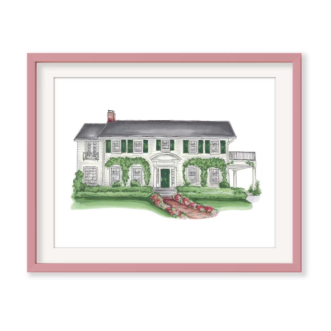 Father of the Bride House Art Print - Etsy | Etsy (US)