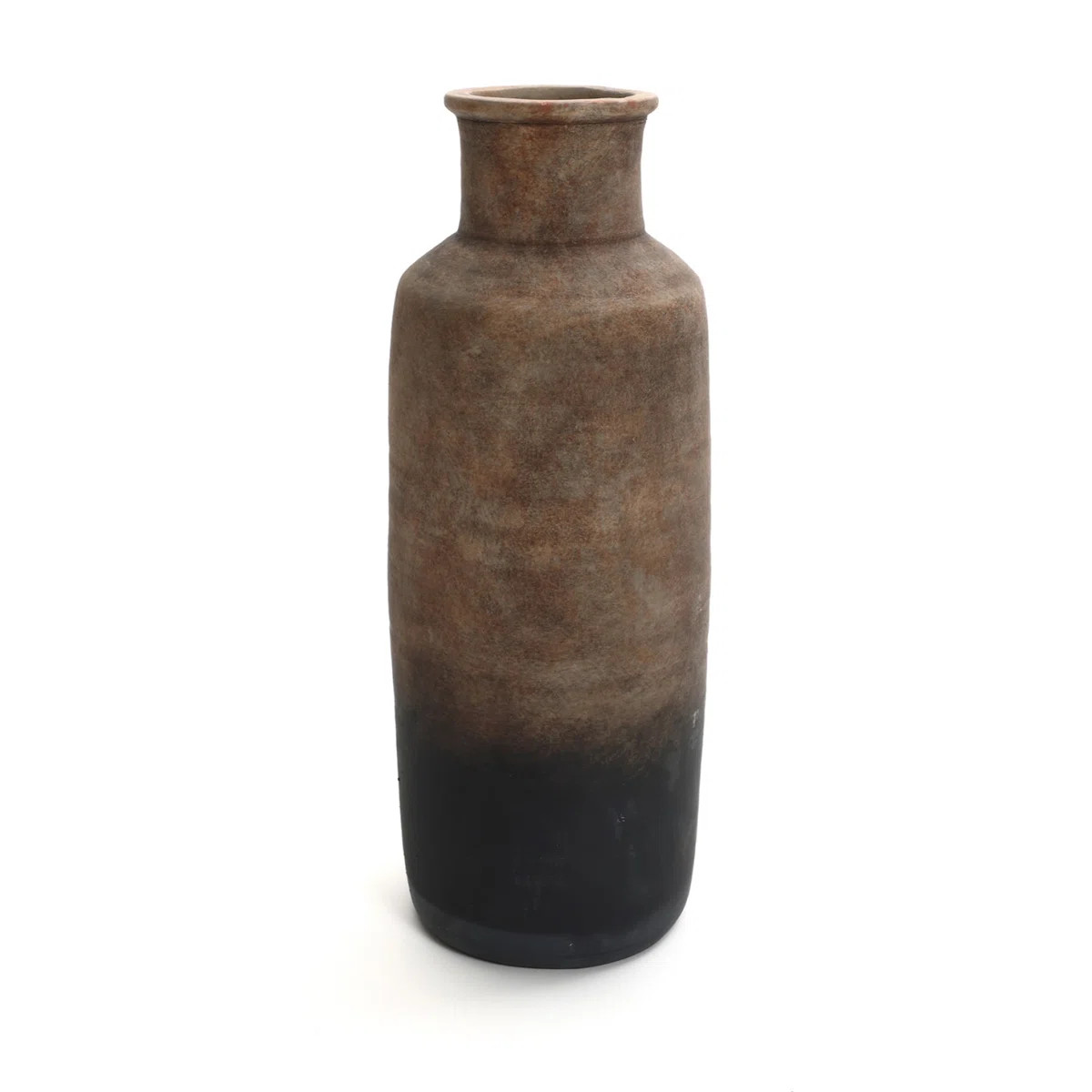 Brown Ombre Terracotta Narrow Inch Tall Vase | Wayfair North America