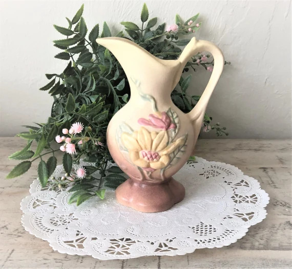 1940s Hull Art Pottery Small Magnolia Pitcher | Etsy | Etsy (US)