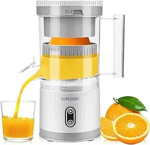 Electric Citrus Juicer, Rechargeable Juicer Machine with USB Cable and Cleaning Brush, Orange Lim... | Amazon (US)