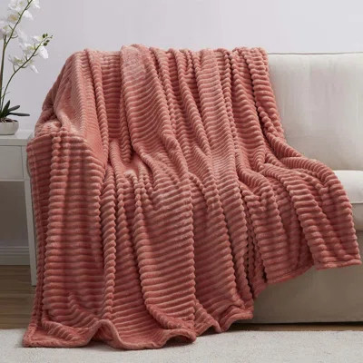 Nestl Cut Plush Cozy Throw Blanket - Fuzzy Warm Fleece Bed Blankets - Throws for Sofa, Bed, and Couch | Wayfair North America