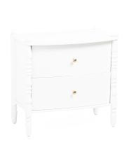 24x14x24 Spindle Side Table With 2 Drawers | TJ Maxx