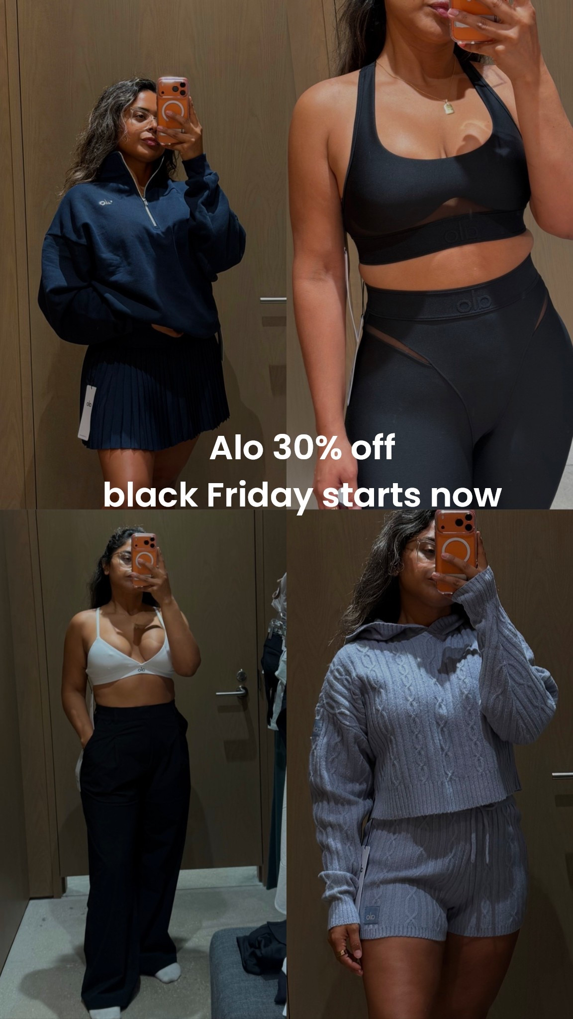 Sale until Friday midnight. 1/4 quarter zip, pullover size medium for an oversized look. Grand slam tennis skirt medium. Airlift Rebel set bra (medium) & leggings (small). Splendor bra (medium) High waisted pursuit trousers (small) they run big. Cable knit hoodie and shorts (small) I would size up for a loose fitting. 

#LTKActive #LTKHoliday #LTKSaleAlert