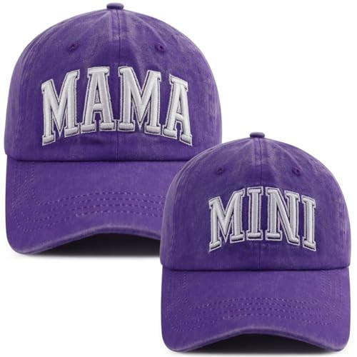 Mommy and Me Outfits, Mama and Mini Hats, 2PCS Mom and Daughter Outfits Baseball Cap, Mother Son Caps, Christmas Birthday Gifts for Mama Women Kids | Amazon (US)