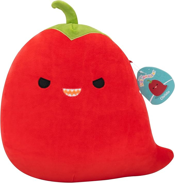 Squishmallows Original 12in Christo The Red Chili Pepper – Official Jazwares Plush (Medium-Size... | Amazon (US)