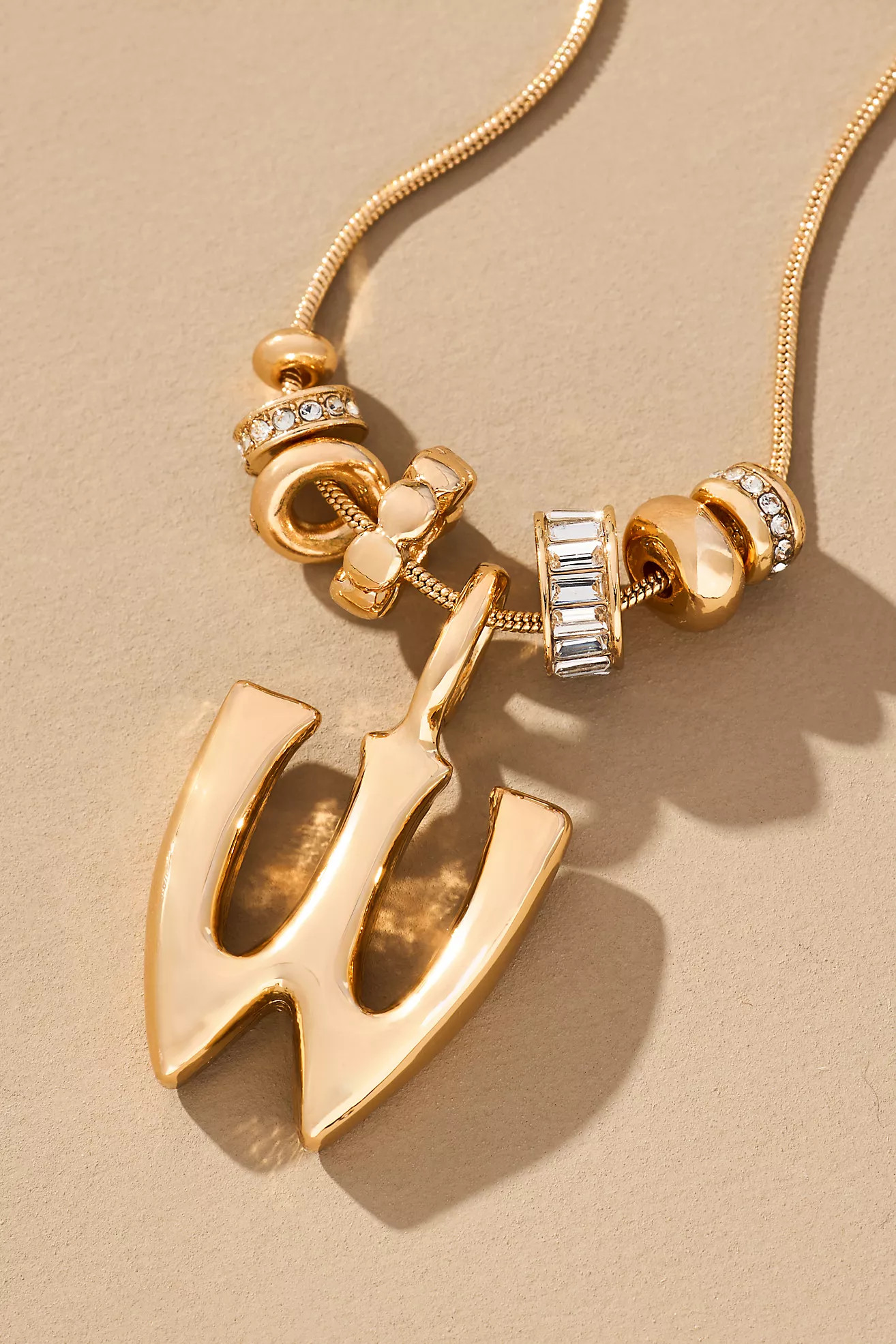 Charm Bubble Letter Monogram Necklace | Anthropologie (US)