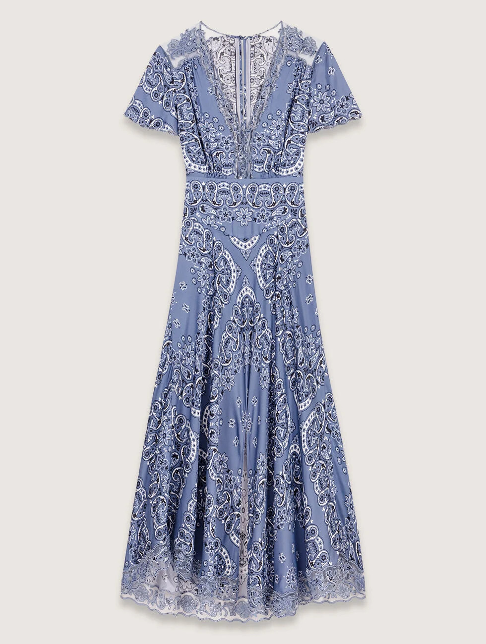 Patterned flowing maxi dress | Maje US | Maje US