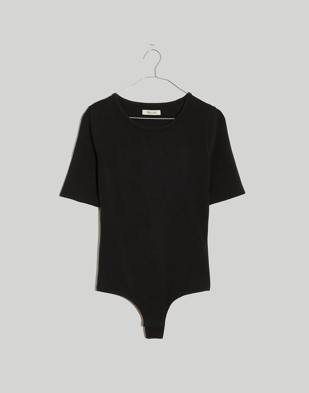 Crewneck Short-Sleeve Thong Bodysuit | Madewell