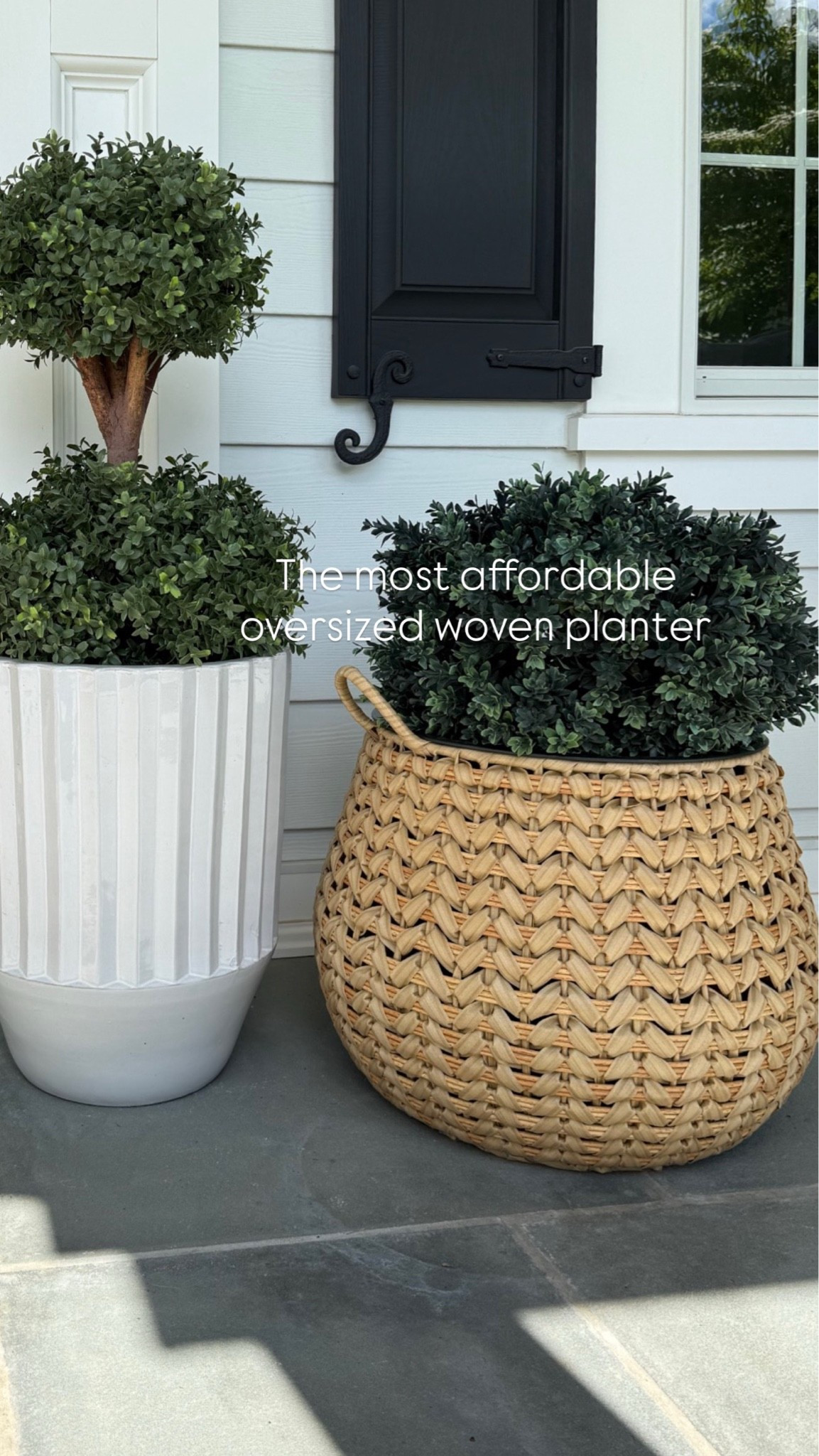 The prettiest woven planter perfect for your front porch or patio! This is the medium size and it’s big!!

#LTKSaleAlert #LTKHome #LTKSeasonal