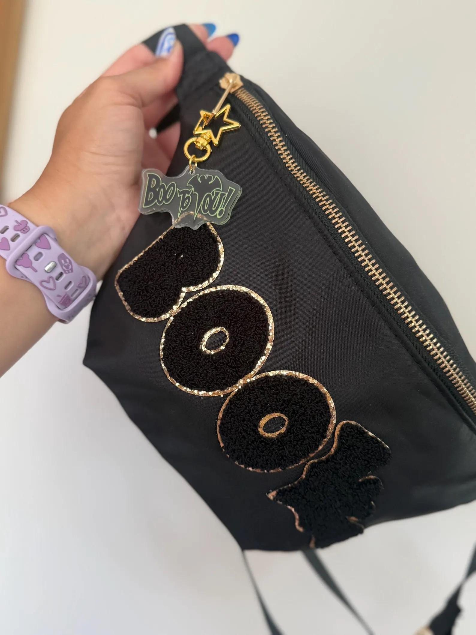 Magical Mouse Black Bat SEWN ON Patch Jumbo Fanny Pack | Theme Park Belt Bag | Magical Mouse Hall... | Etsy (US)