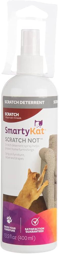 SmartyKat Scratch Not Scratch Deterrent Spray for Cats - 13.5 Fluid Ounces | Amazon (US)