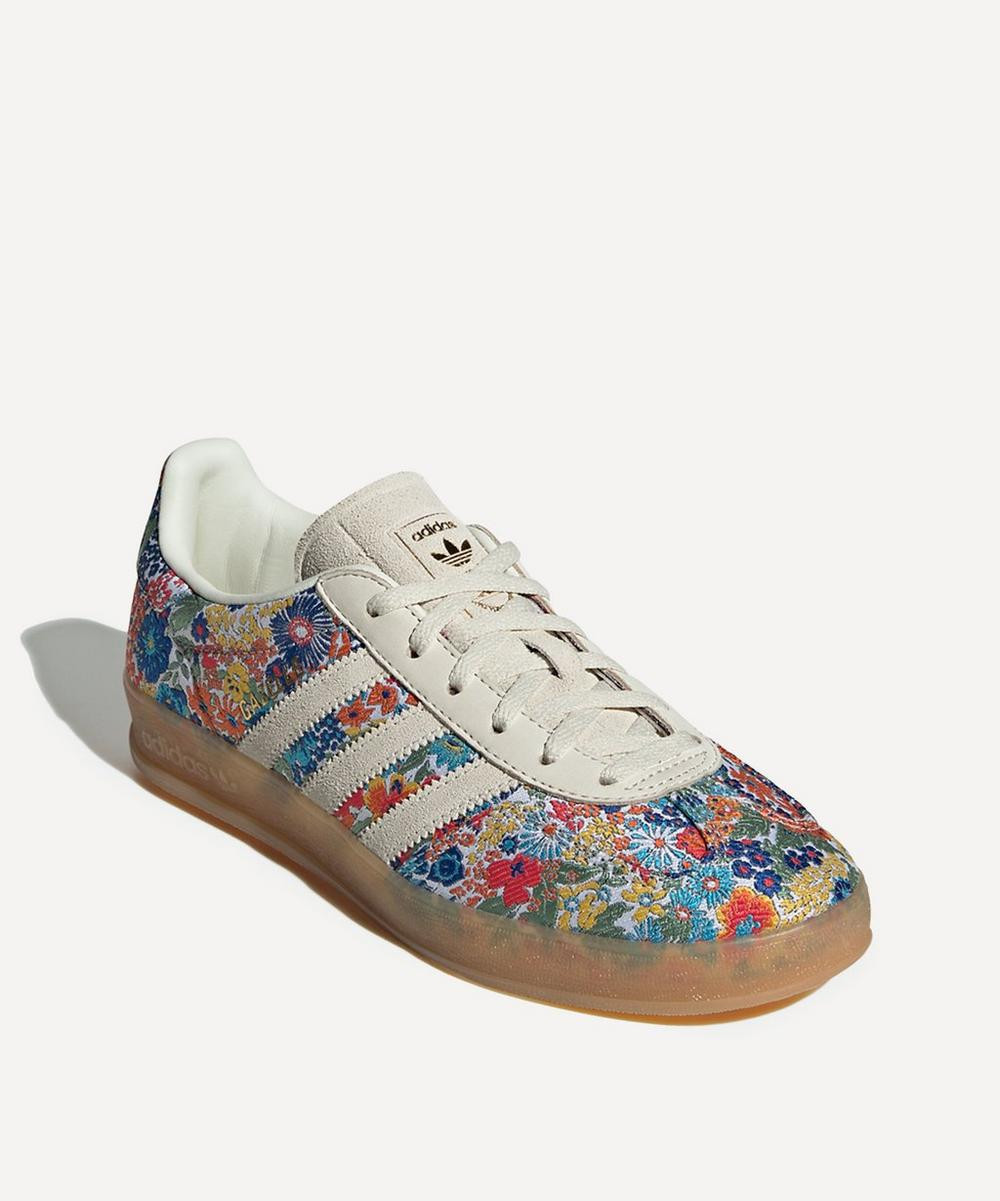 Adidas Women's x Liberty London Gazelle Indoor Shoes Off White / Gum / Collegiate G 4.5 | Liberty London (US)