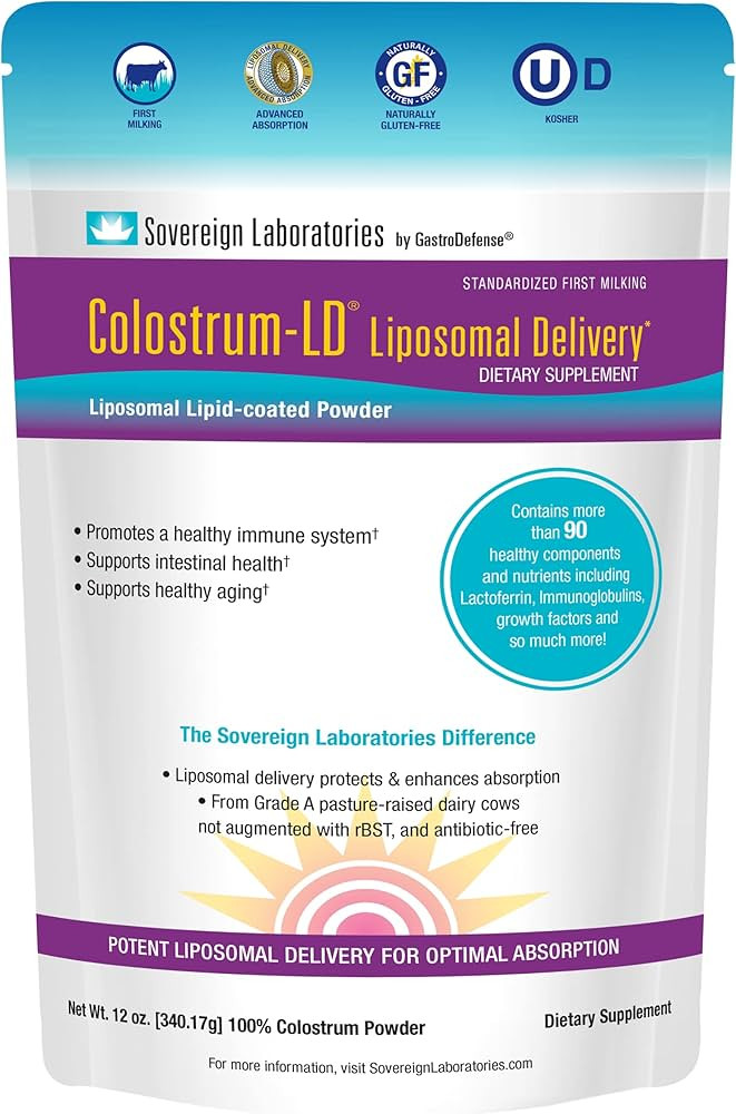 Colostrum-LD Liposomal Delivery - Colostrum Powder - Gluten-Free, Lactose-Reduced - 68 Servings -... | Amazon (US)