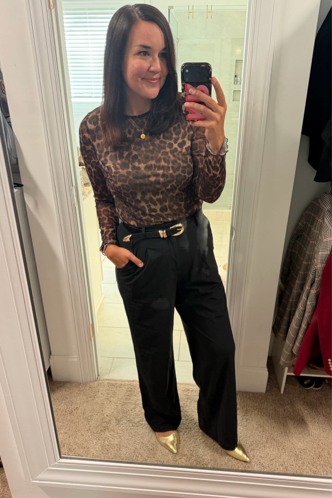 These “Sleek Tech” pants are an amazing combo of work pants and workout pants, they are so comfy! I’m wearing a Size Medium. 

#LTKootd #LTKmomlife #LTKfitnessgoals