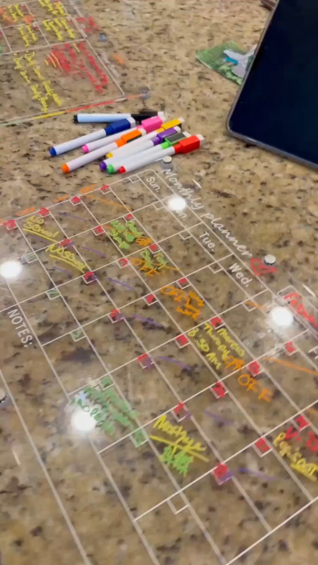 Mom Command Center reset ✔️
New month = fresh calendar. I wiped last month’s chaos and reset our family command center so everyone knows what’s happening this month.
This acrylic fridge calendar + colorful markers keep our schedules, school events, workouts, and family plans all in one place.
Because with two kids, work, content, and life… if it’s not on the calendar it simply doesn’t exist. 😅
Everything from my mom command center is linked here.
 

 

#LTKHome #LTKdayinmylife #LTKspring