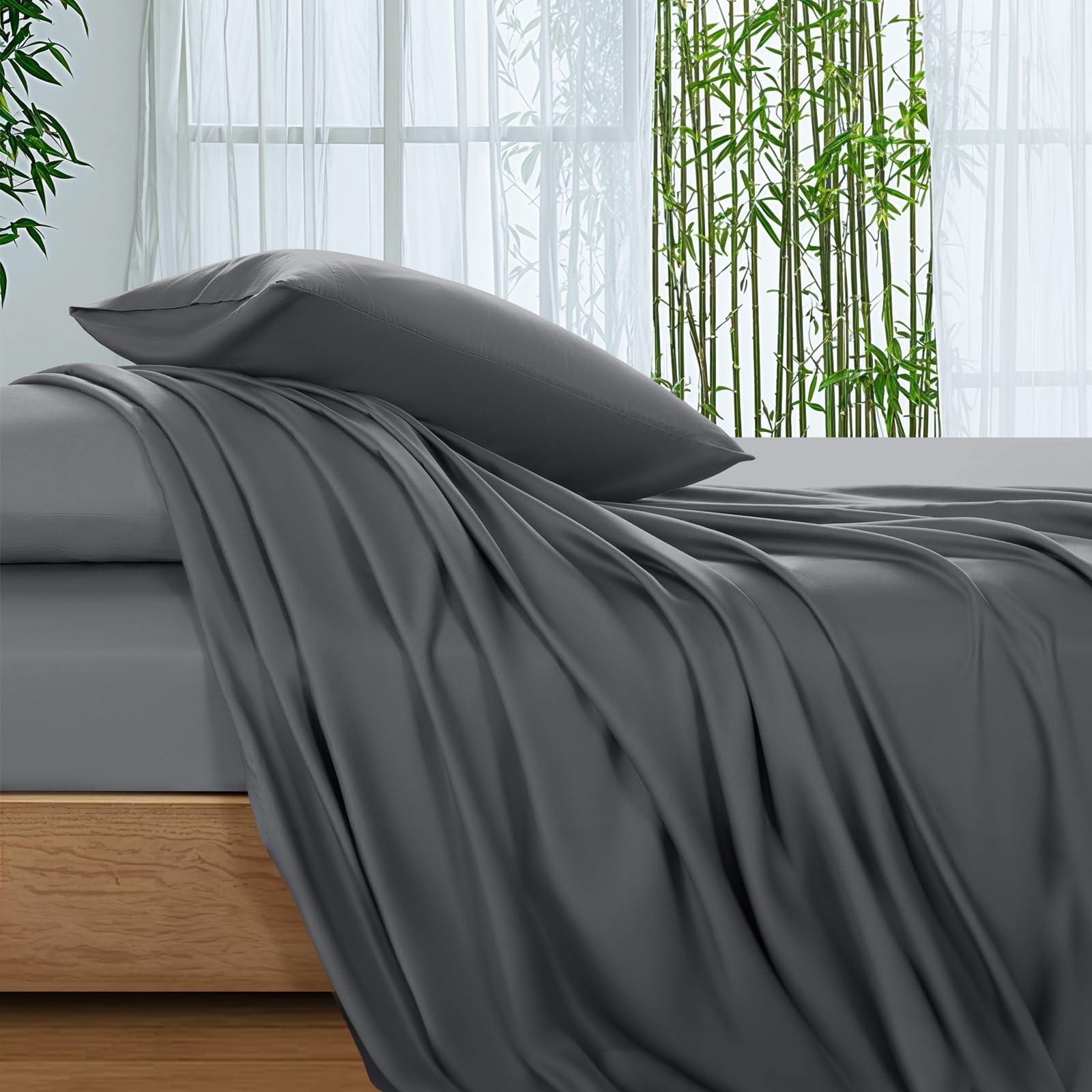 SONORO KATE 100% Viscose Derived from Bamboo_Sheets Queen Size, Ultra Breathable & Cooling Bed Sh... | Amazon (US)