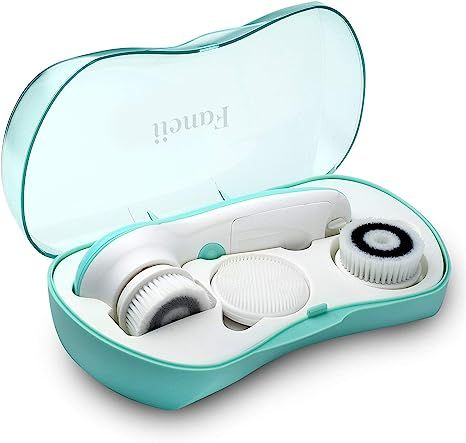 Waterproof Facial Cleansing Spin Brush Set with 3 Exfoliating Brush Heads - Complete Face Spa Sys... | Amazon (US)