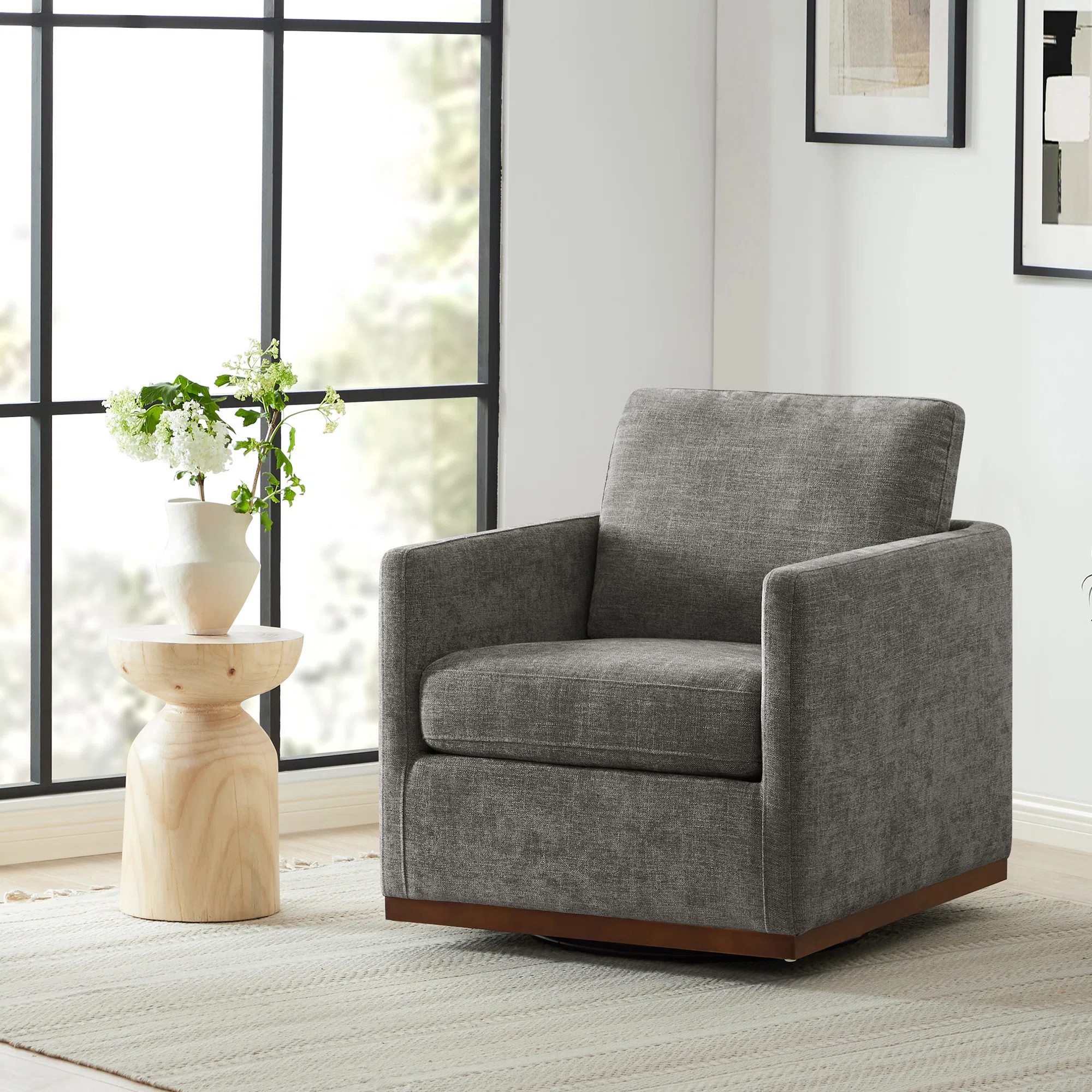 Assiatou Wide Swivel Arm Chair | Wayfair North America