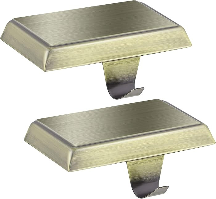 Fovths 2 Pack Christmas Stocking Holders for Mantle Christmas Stocking Holder for Fireplace Stock... | Amazon (US)