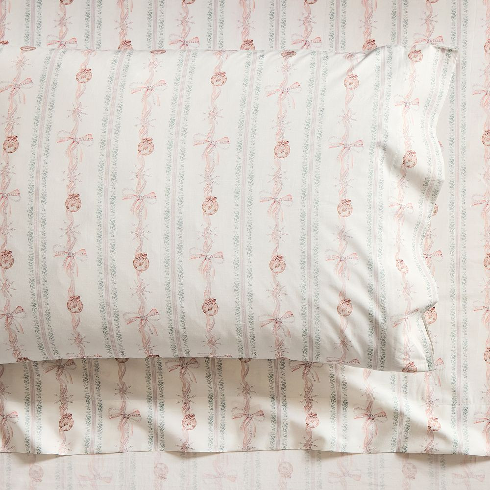 LoveShackFancy Pearl Garland Organic Sheet Set | Pottery Barn Teen