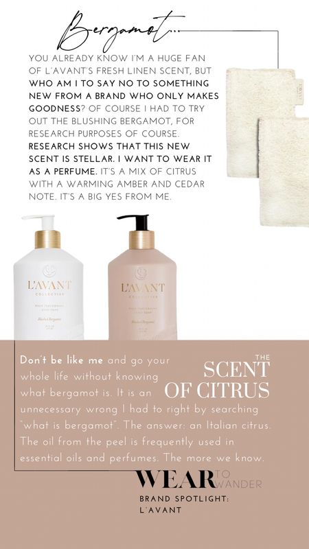 Hands down my favorite part of cleaning the house. L’Avant products are fantastic! Not only do the smell good, look good but they also do good. I can’t stop wont stop using it and telling yall about it. They came out with the blushed bergamot scent and I’ve finally adding it to my rotation. 

#LTKGiftGuide #LTKHome #LTKSeasonal
