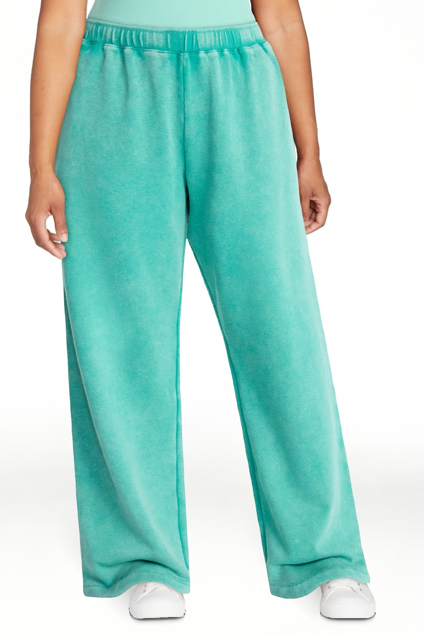 No Boundaries Washed Fleece Wide Leg Pants, 31" Inseam, Women's XXS-XXL | Walmart (US)