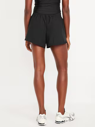 Extra High-Waisted Crinkle Run Shorts -- 3-inch inseam | Old Navy (US)