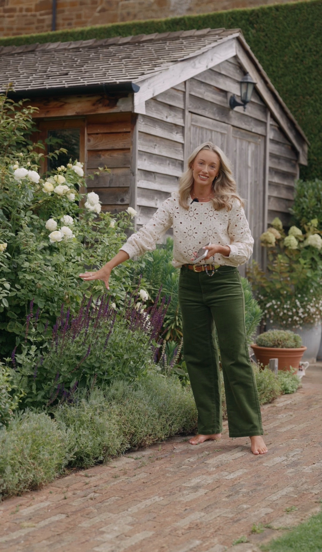 Beautiful Green Cord Trousers Outfit 🌿 

 #LTKuk #LTKautumn #LTKmodest