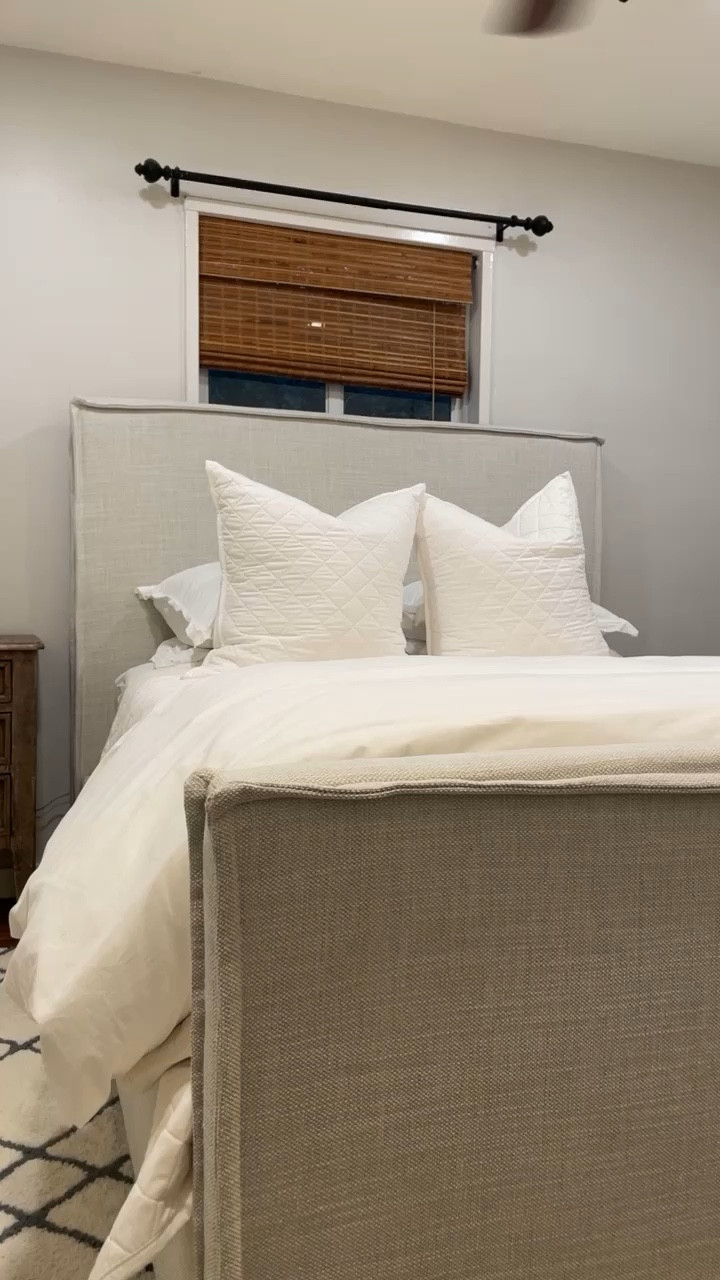 Guest bedroom finally coming together. Bed on sale for under $1300! 

#LTKSeasonal #LTKhome #LTKsalealert