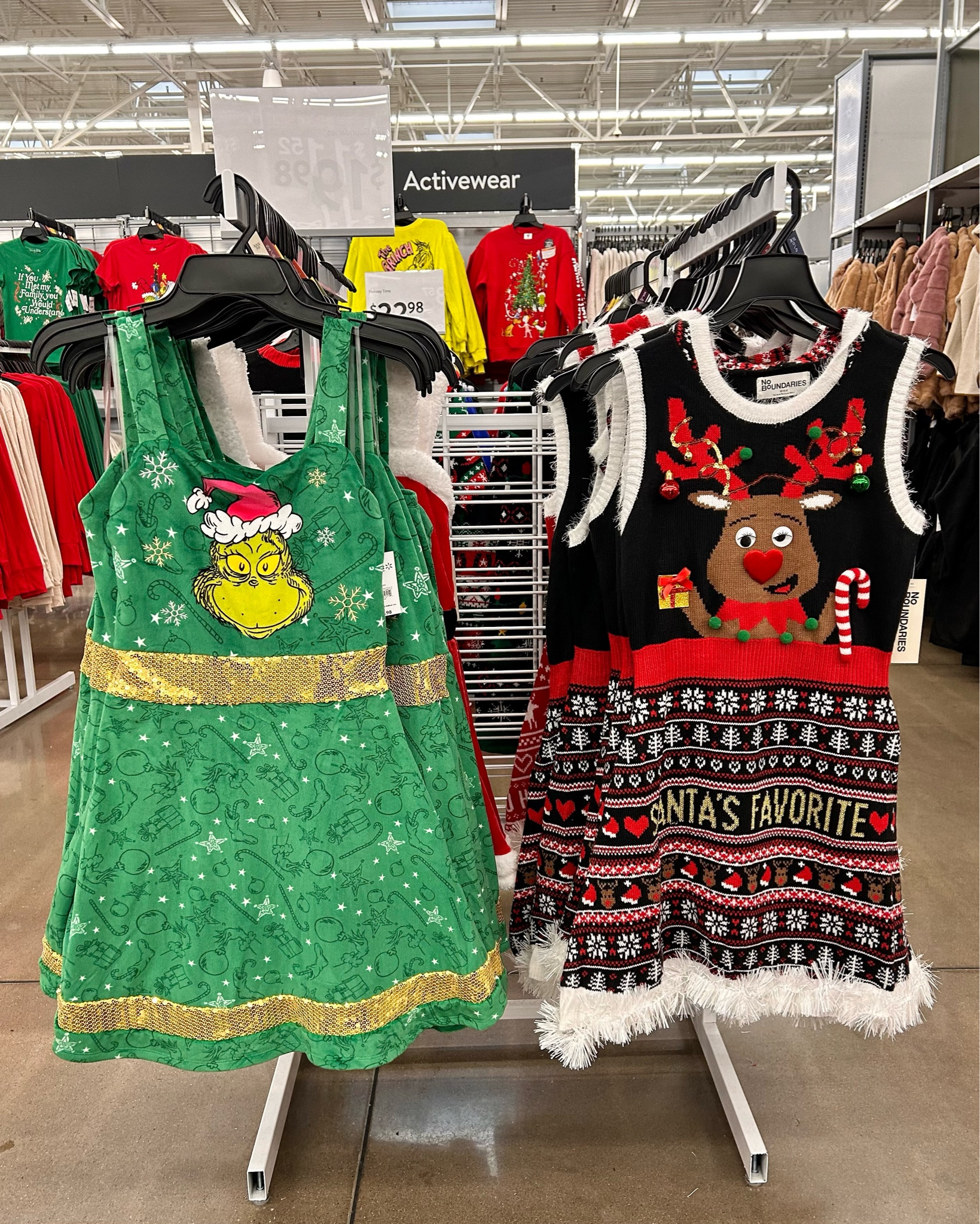 Walmart ✨ women’s Grinch dress, Christmas outfits 

#LTKHoliday #LTKParties #LTKSeasonal