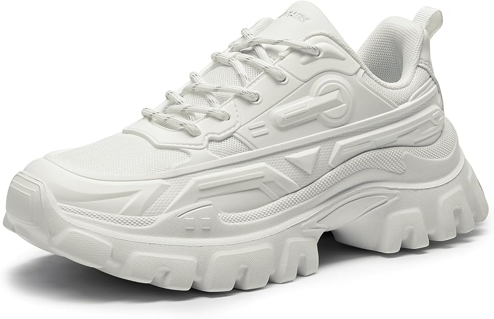 DREAM PAIRS Women's Chunky Platform Fashion Sneakers | Comfortable, Platform, Chunky, Lace-Up, Bo... | Amazon (US)
