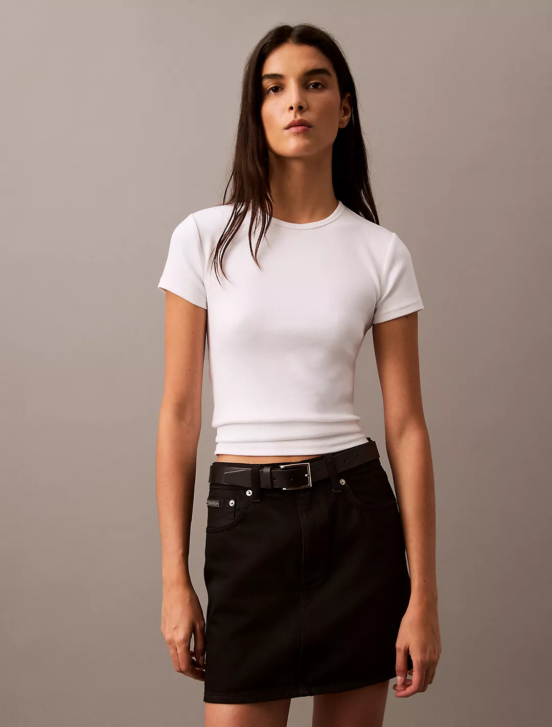 Cotton Contour Rib T-Shirt | Calvin Klein | Calvin Klein (US)