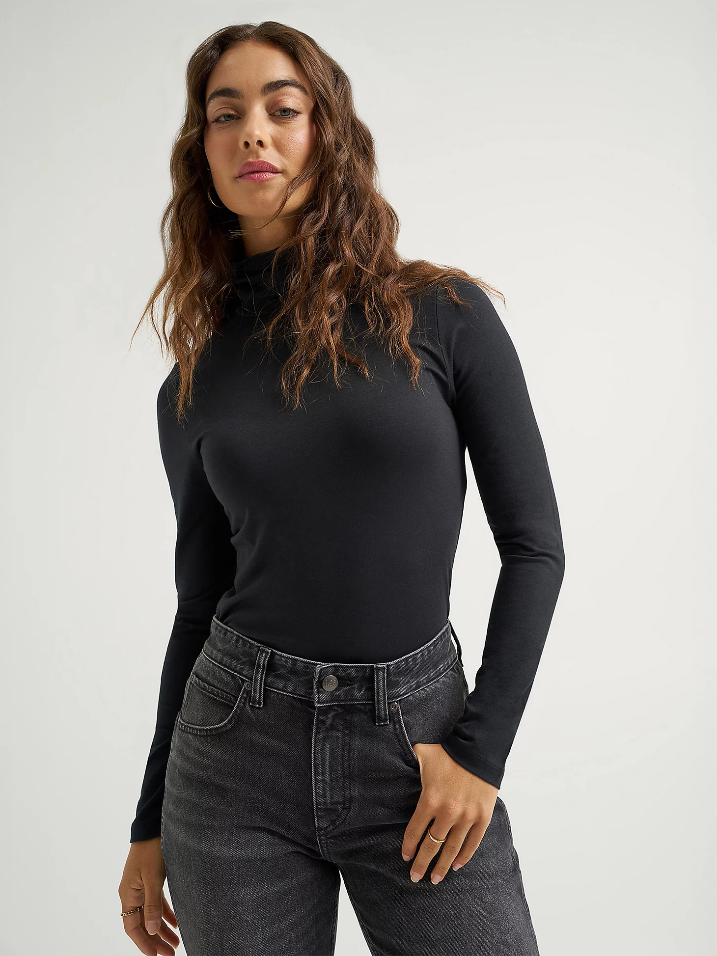 Women's Fitted Turtleneck Top | Lee Jeans