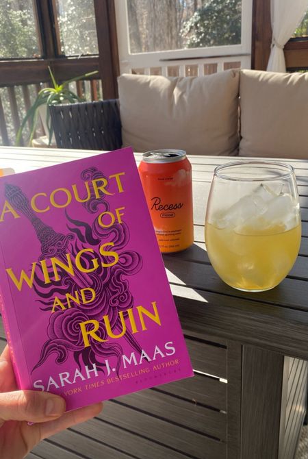 I love sitting out on my screened in porch on a spring day with a good book and my favorite mellow mocktail! Recess has been a fave of mine for over a year. It’s delicious, only 20 calories and comes in so many delicious flavors. With this, the birds chirping, and my 3rd ACOTAR book. I’m in heaven! ⭐️⭐️⭐️⭐️⭐️


#LTKHome #LTKFindsUnder50