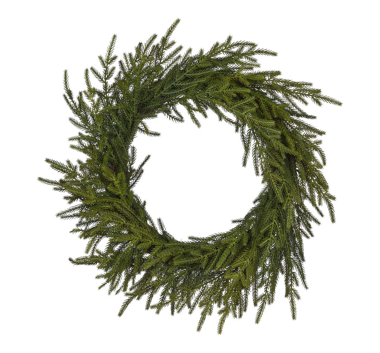 CANVAS Un-Lit Indoor Christmas Decoration Pine Wreath, 24-in | Canadian Tire