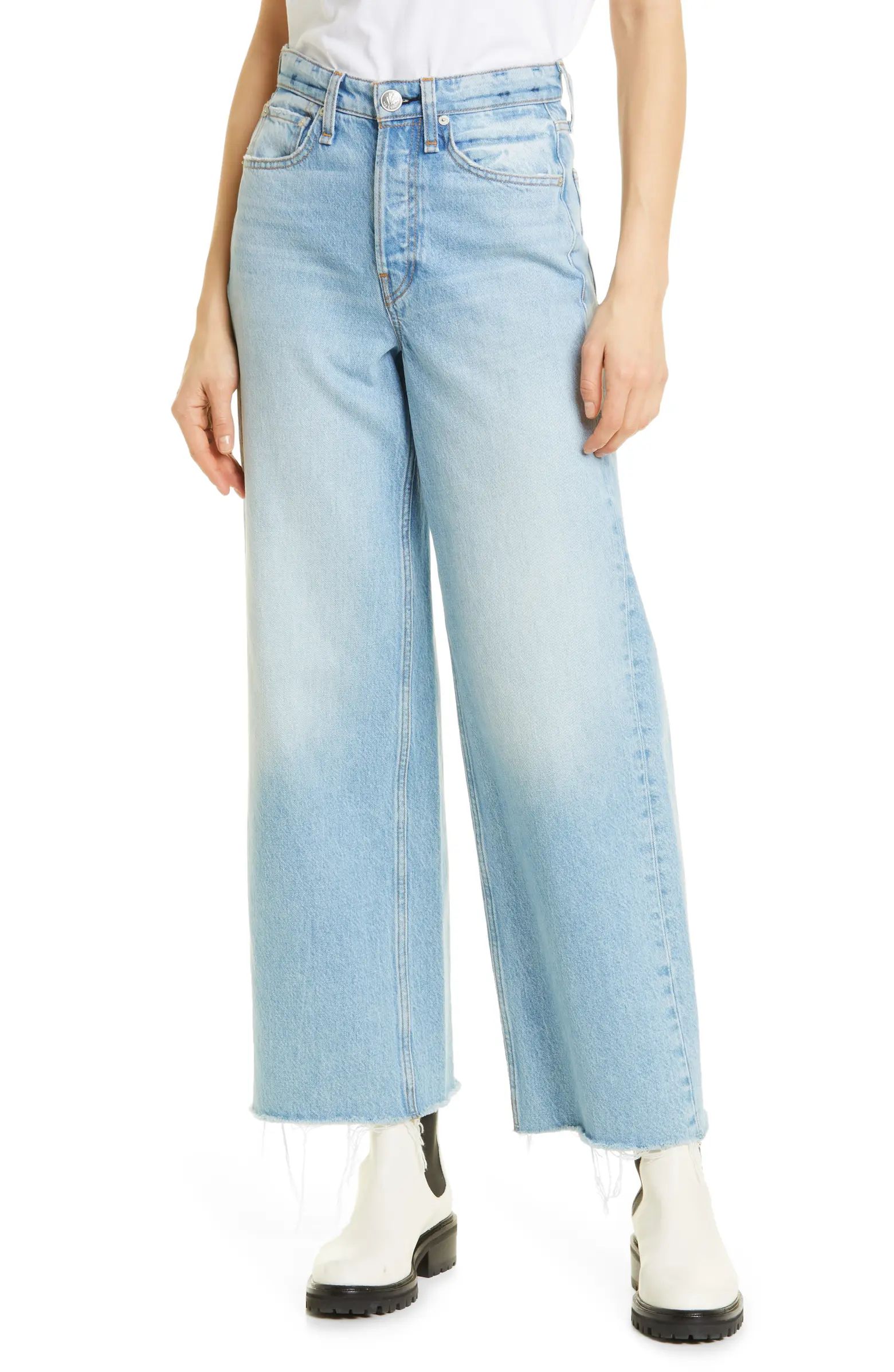 rag & bone Maya High Waist Wide Leg Jeans | Nordstrom | Nordstrom